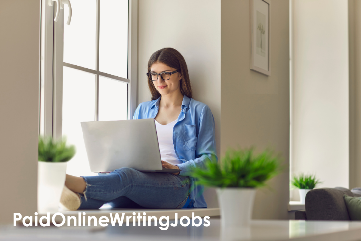 Happy writer working
